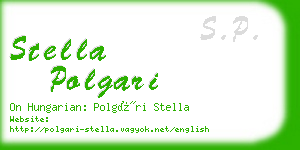 stella polgari business card